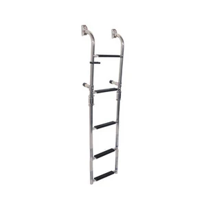 Stainless Steel 5 Step (2 Fixed 3 Fold) Ladder