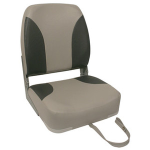 Seat Coxswain Hiback F/D Gr/Ch/Gr Padded