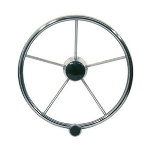 Steering Wheel 13.5 Stainless Steel & Knob