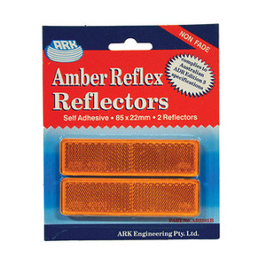 Amber Self Adhesive Reflector