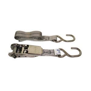 Stainless Steel Ratchet Transom Tie Down - Pair