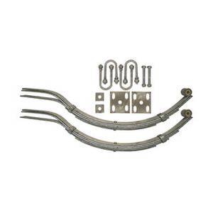 Spring Kit Galvanised 5 Leaf - Round Axle