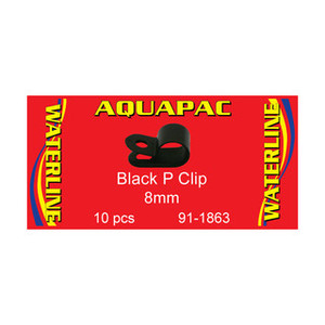Aquapac 8mm Black P-Clip (Pack of 10)