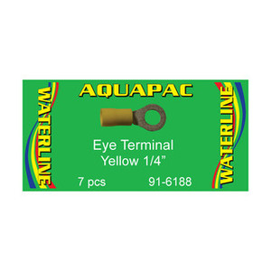 Aquapac Yellow Eye Terminal 1/4 (Pack of 7)