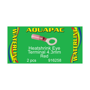 Aquapac Red Ring 4.3mm Heatshrink Terminals (Pack of 2)