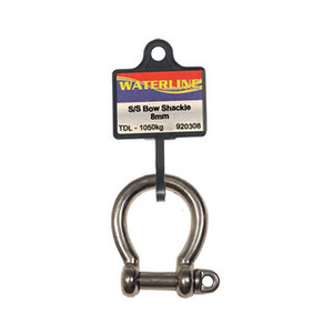 Shackle 8mm Bow Stainless Steel