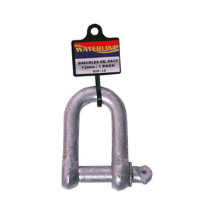 12mm WLL Heavy Duty Galvanised D Shackle