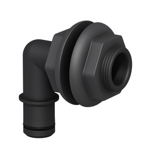 Thru Hull Qwik-Lok 3/4" Black Elbow