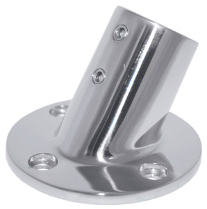 Base - Stainless Steel 60 Degree Round 25mm