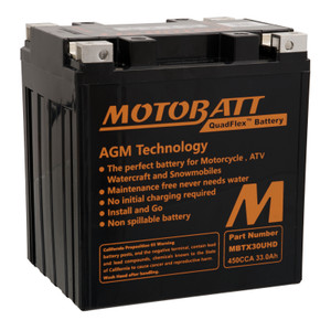 Motobatt Quadflex AGM Battery for 2008-2012 Sea-Doo RXPX