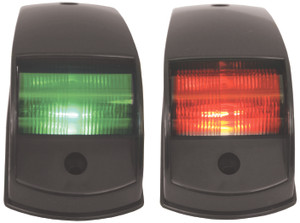 Lights Port & Starboard - Black Plastic