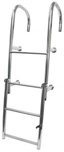 Stainless Steel 4 Rung Straight Ladder