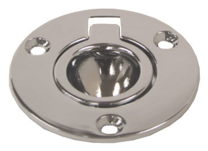 Flush Pull Round 52mm Chrome Plated Brass