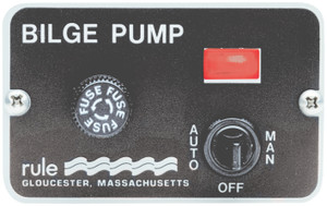 Rule 12V Deluxe Marine Bilge Pumpswitch Panel 3 Way