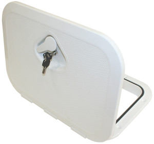 Deluxe Hatch & Lock White