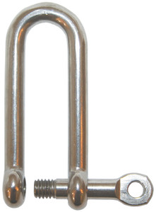 Long D-Shackle Stainless Steel 6mm