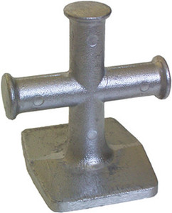 Alloy Cross Bollard 100mm