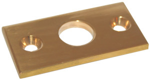 Rowlock Plates, Pair, Flat Brass, 11.5mm