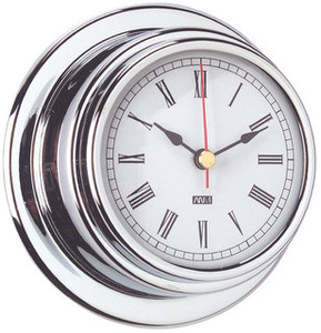 Clock Chrome Brass 70mm