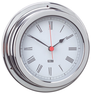 Clock Chrome Brass Standard 120mm