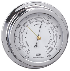 Barometer Chrome Brass 120mm
