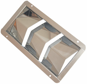 Vent - 3 Louvre Stainless Steel