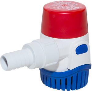 Rule Marine Bilge Pump, Submersible, 500gph, 12V, Non Auto