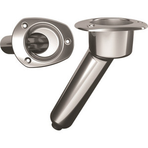 Rod Holder Oval Stainless Steel 30 Degree