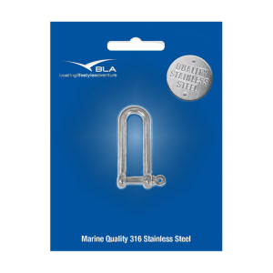 BLA Long D-Shackles - Stainless Steel - 161074P