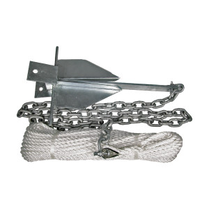 BLA Sand Anchor Kit 4lb Ð 50m x 6mm Rope, 4m x 6mm Chain