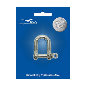 BLA Standard D-Shackles - Stainless Steel - 161008P