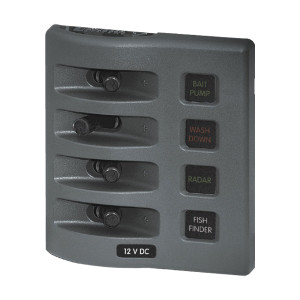 Blue Sea Systems WeatherDeck Switch Panel - Fused - BS-4304