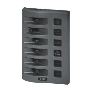 Blue Sea Systems WeatherDeck Switch Panel - Fused - BS-4306