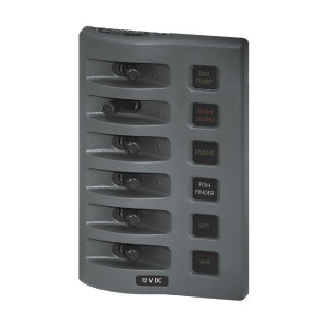 Blue Sea Systems WeatherDeck Switch Panel - No Fuses - BS-4305