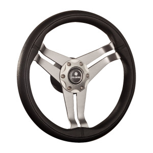 Gussi Italia Steering Wheel - Carega Three Spoke Aluminium
