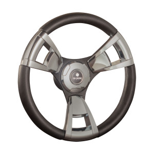 Gussi Italia Steering Wheel - Model 13 Three Spoke Aluminium - 271232