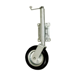 Jockey Wheel - Swing-Away & Fixed 250mm Rubber Wheel - 215191