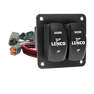 Lenco Double Rocker Switch Kit - 12 & 24-Volt \