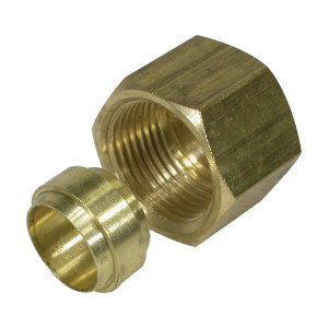 Tube Nut & Olive - Brass - 293611