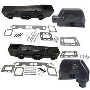 MerCruiser Small Block Port and Starboard Manifold and Riser Kits - 360 Degree Angle - MC-20-76668