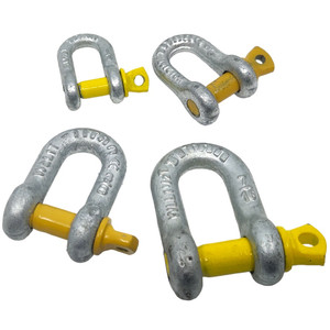 Hot Dip Galvanised Dee Shackle with Screw Pin - 3/4"