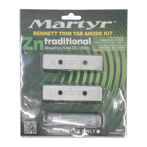 Bennett Zinc Trim Tab Anode Kit