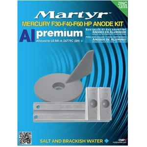 Mercury Aluminium F30-F40-F60HP Anode Kit