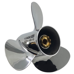 Mariner 6-15HP Stainless Steel Propeller Replacement Solas Saturn - 9-1/4" Diameter 7" Pitch