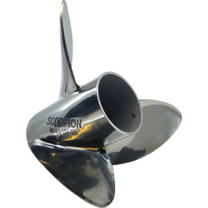 Mercury 90-300HP Solas Rubex S3 Scorpion Stainless Steel Propeller - 15.13" Diameter 28" Pitch