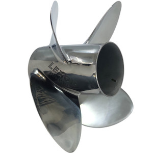 Mariner 90-300HP Solas Rubex L4 Stainless Steel 4 Blade Right Hand Propeller - 15.25" Diameter 28" Pitch