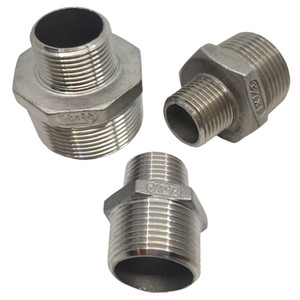 3" Male x 2" Male Stainless Steel Reducing Hex Nipple