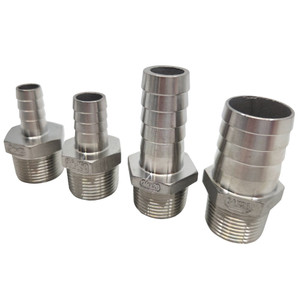 3/4" Male x 5/8" Tail Stainless Steel Reducing Hose Tail