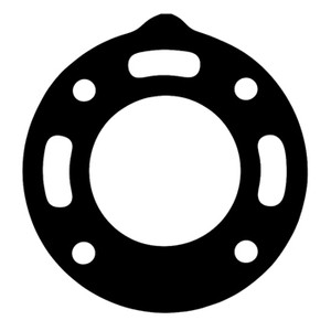 Exhaust Elbow Gasket - Crusader V6 V8 with Log Style with 3 Holes