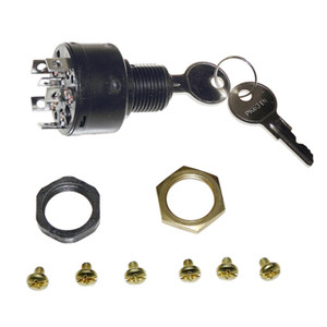 Key Switch Ignition for Mercury Off -Run-Start Push To Choke 6 Terminal